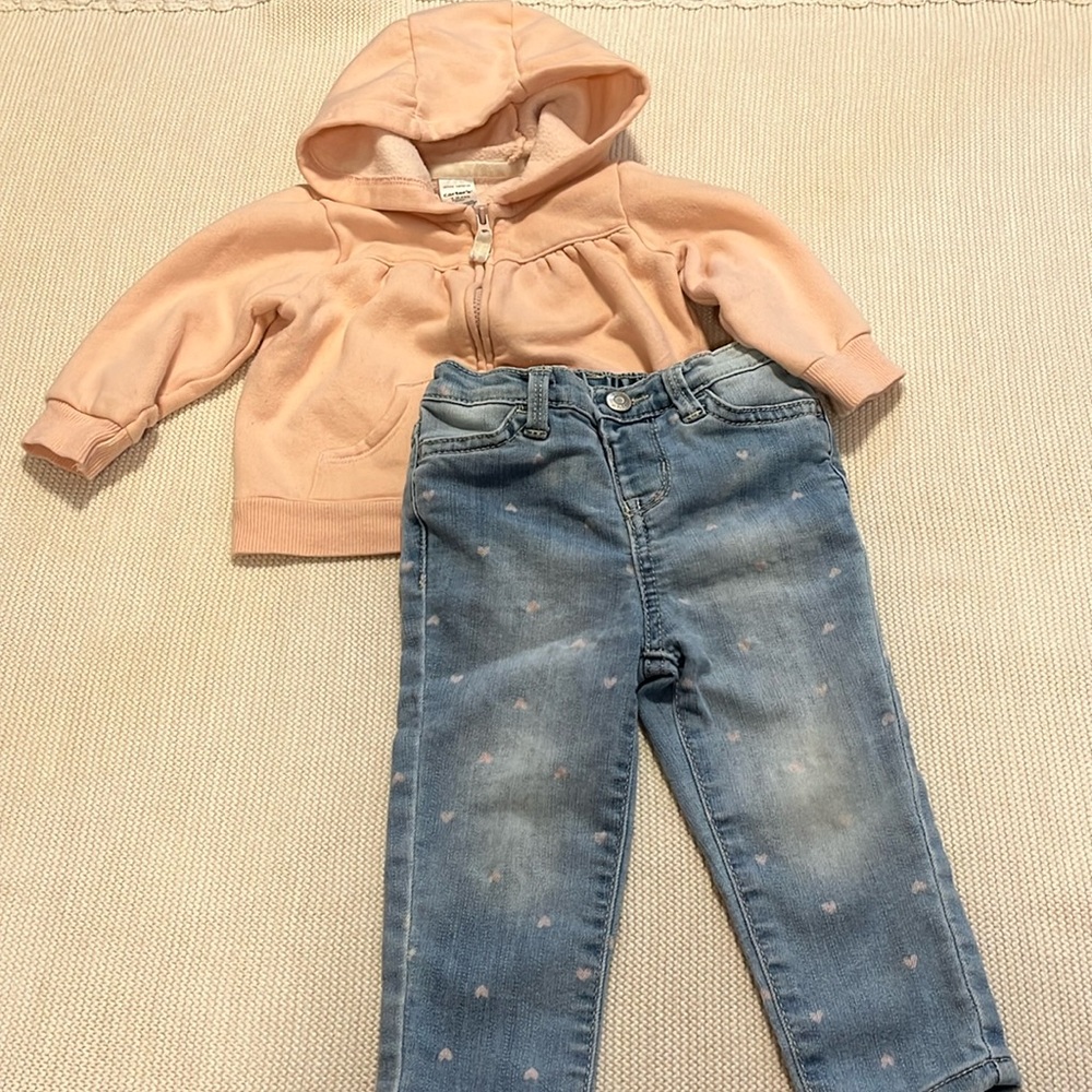 🧡 3 for $16 Sale • Baby B’Gosh Jeans & Carters Hoodie - Picture 11 of 11